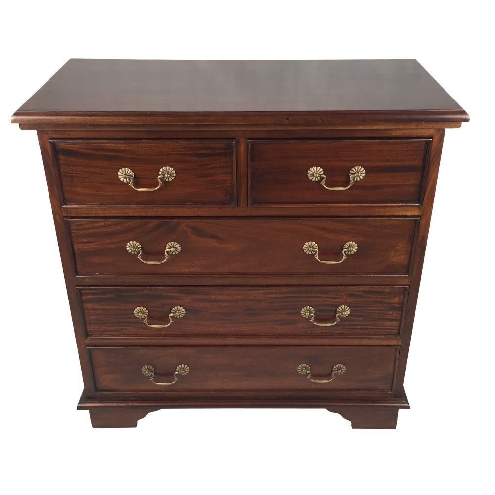 Wooden Chest Of Drawers Desk Filing Cabinet on Wheels 3 drawers with wood color print Office pedestal container