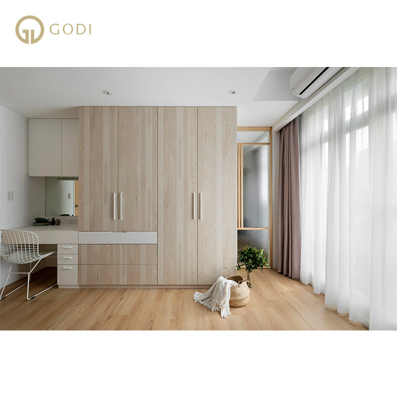 GODI Modern Armoire Wooden Designs Wardrobe Plywood Wardrobe Storage Cabinet