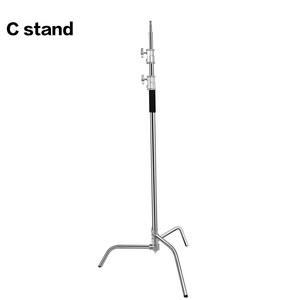 C Stand Upgrade Quick installation Stainless Photo Studio Heavy Duty Light Stand C Type Stand Height 1.5m-3.3m Tripod Boom Arm