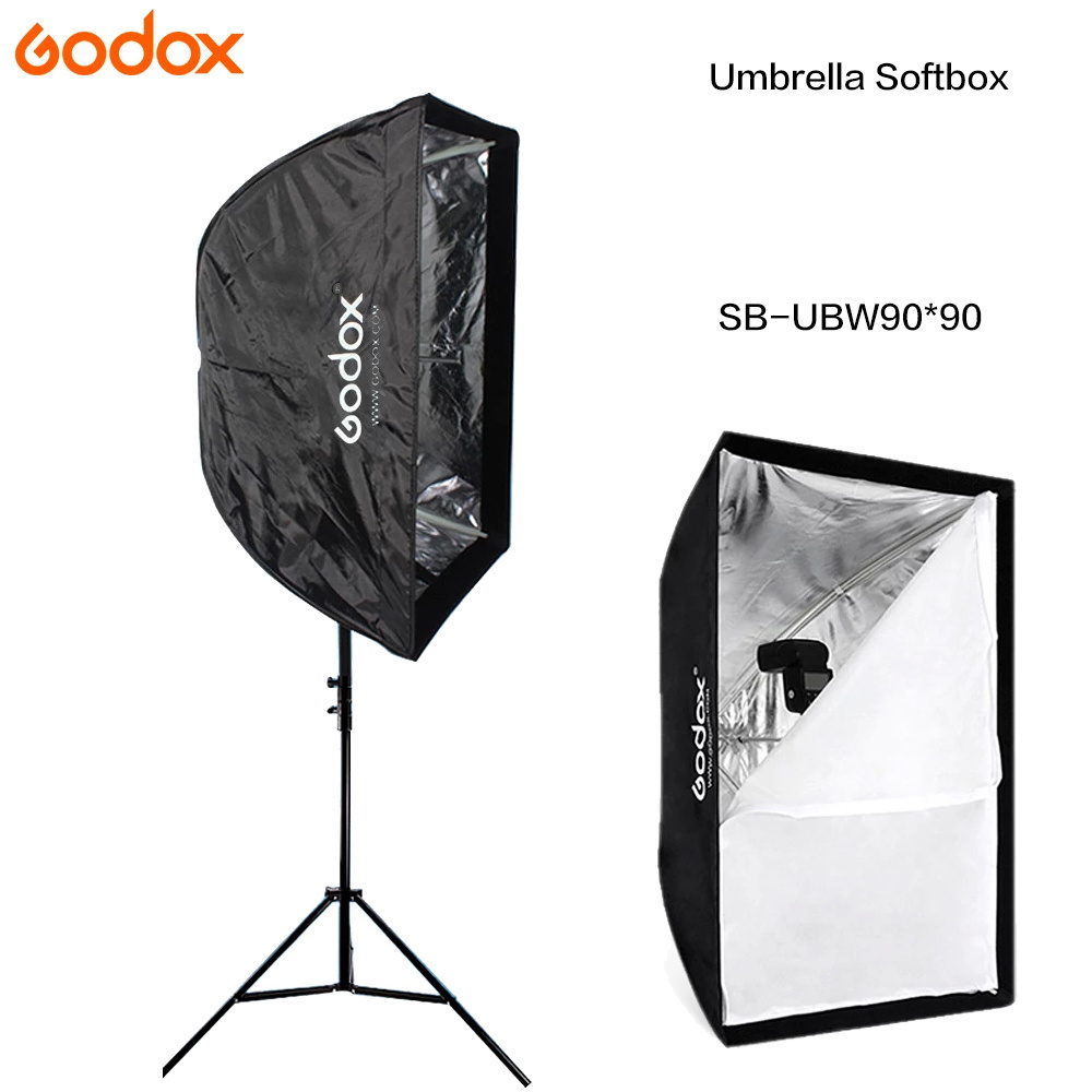 Godox Umbrella Softbox square 90*90cm 35*35inches with Bag for Studio Flash Speedlight Portrait Product Photography