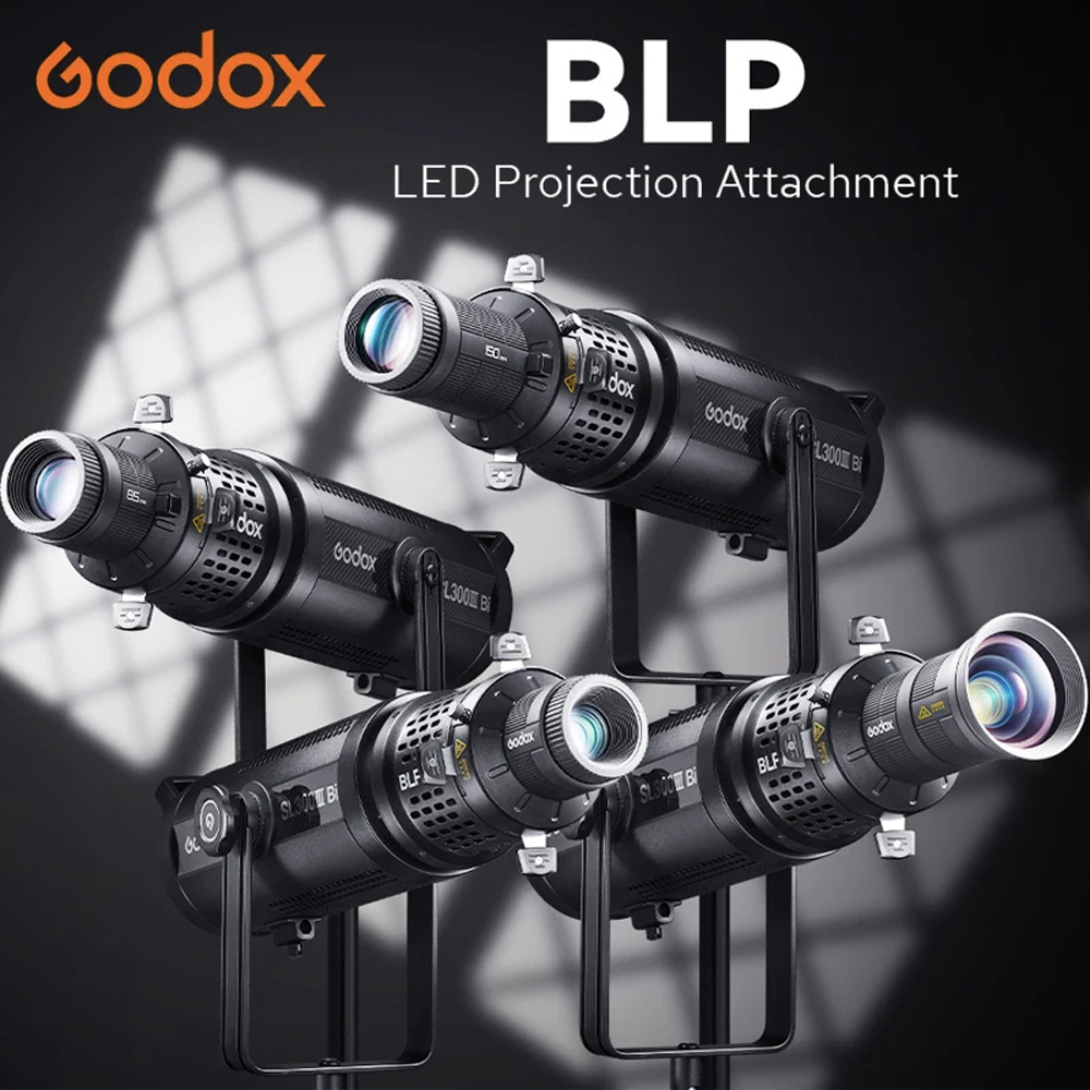 Godox BLP LED Spotlight Attachment Bowens Mount Photography Light Condenser Projection Lens Modifier Art Special Effects