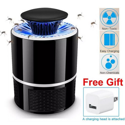 USB Power LED Bug Zapper Indoor Mosquito Insect Repellent Pest Killer Lamp