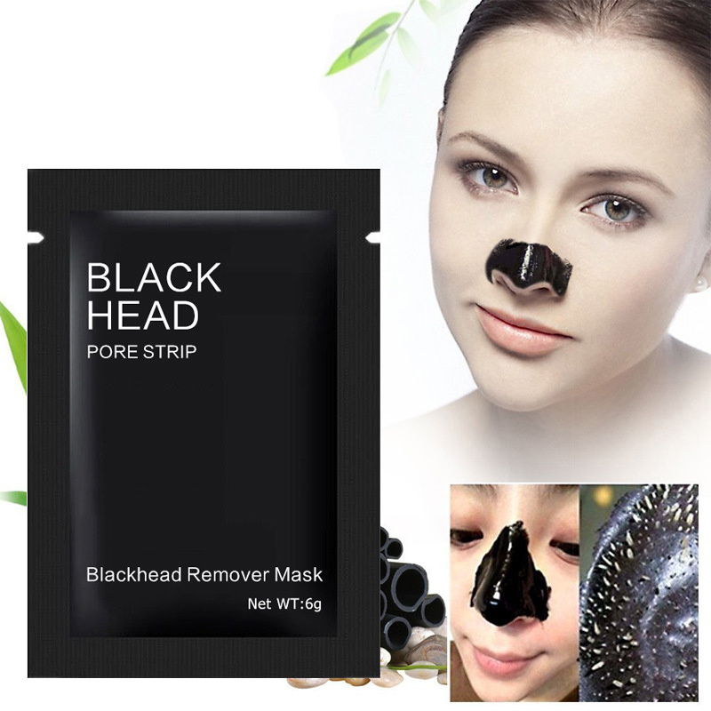 Skin Care Bamboo Charcoal Blackhead Remove Strip Peel Off Nose Mask