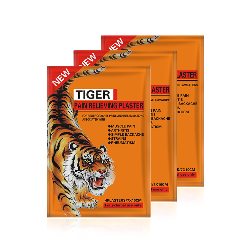 Long Term Supply Chinese Traditional Cures Body Pain Relief Patch Muscle Tiger Pain Relieving Plaster