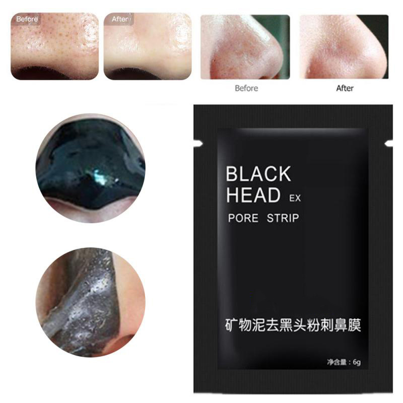 Skin Care Bamboo Charcoal Blackhead Remove Strip Peel Off Nose Mask