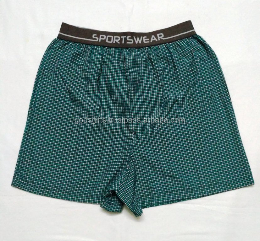 MENS woven Boxer short Plaid OEM MEN's Shorts Wholesale oem men boxer shorts oem Wholesale tirupur wholesale online india bamboo