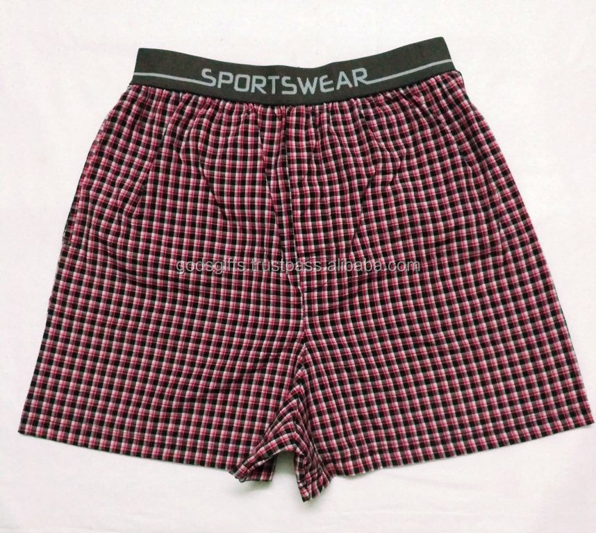 MENS woven Boxer short Plaid OEM MEN's Shorts Wholesale oem men boxer shorts oem Wholesale tirupur wholesale online india bamboo