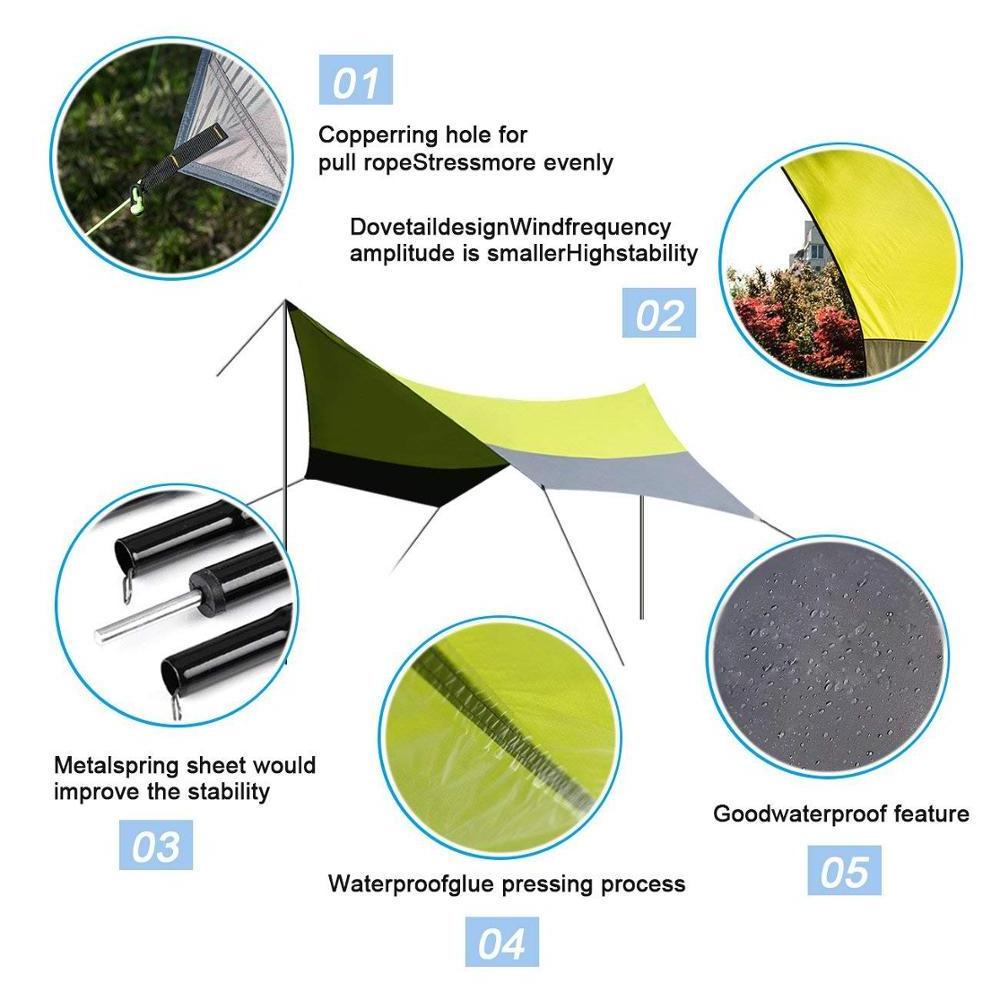 Sunshade tent Lightweight Portable Waterproof Shelter Beach Canopy Tent Outdoor Hiking Fishing Awning Tent