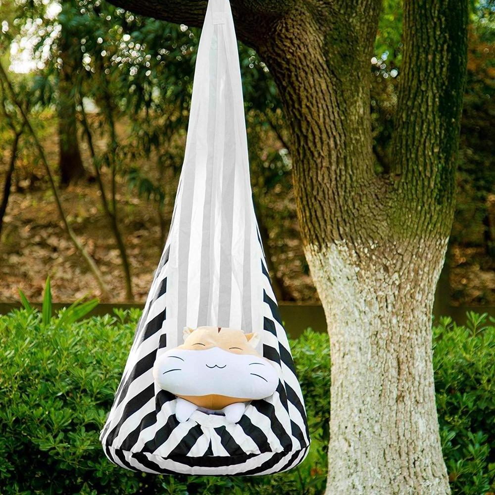 GodsWord Factory Price Outdoor Swing Camping Hanging Chair Hammock Indoor Kids Play Cartoon Hanging Children Hammock Chair Bed