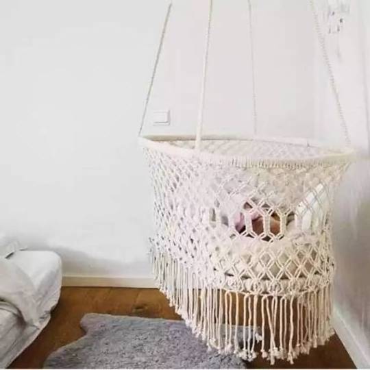 Macrame Baby Swing Chairs Handmade Indoor Hanging Chair Toddler Swing Hammock Chair Baby Hammock Sleeping Bed