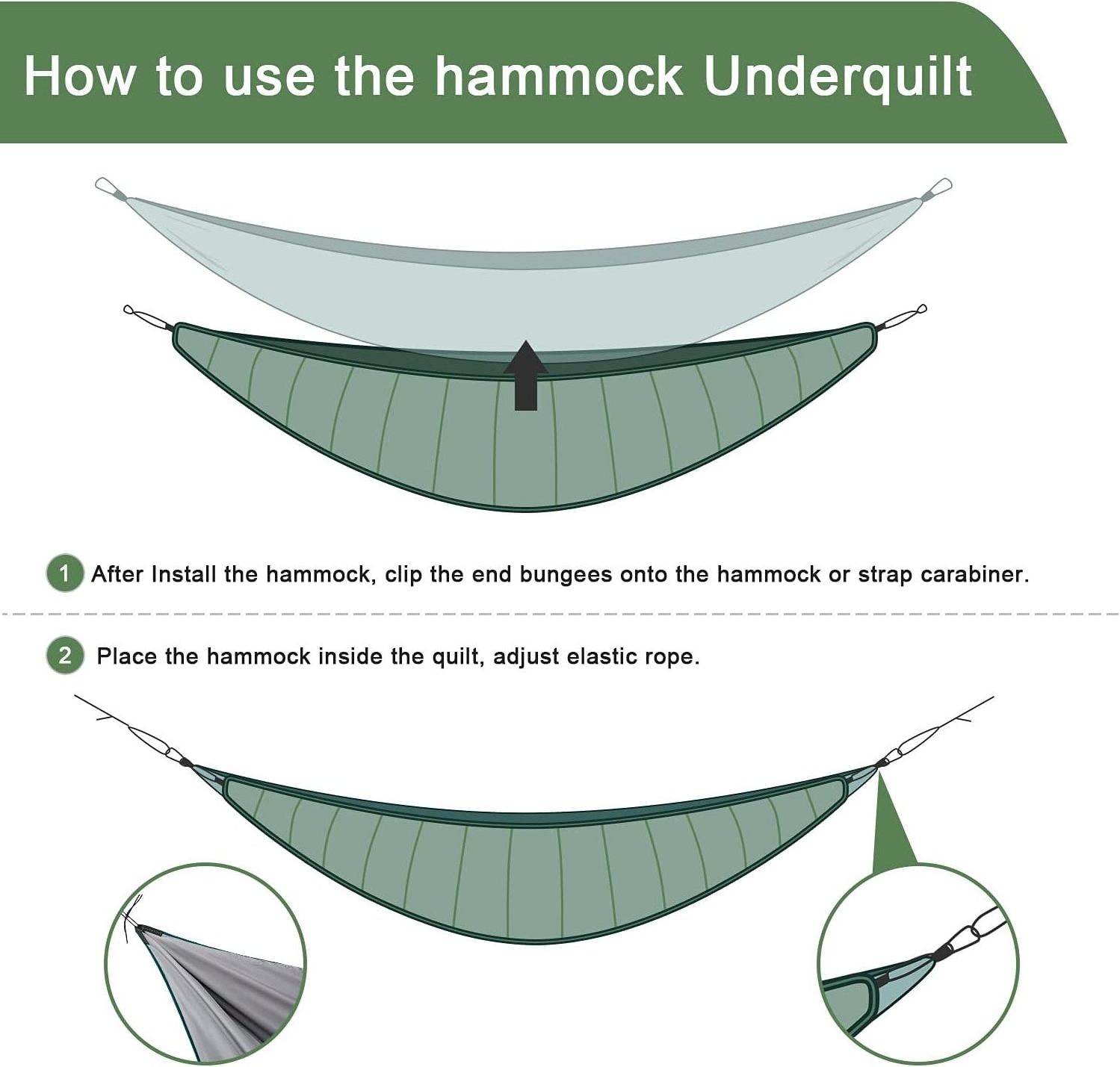 Outdoor Camping Mosquito Hammock With Rain Fly Double Person Portable Warm Quilted Pop Up Nylon Hammock Tent Underquilt Hammock