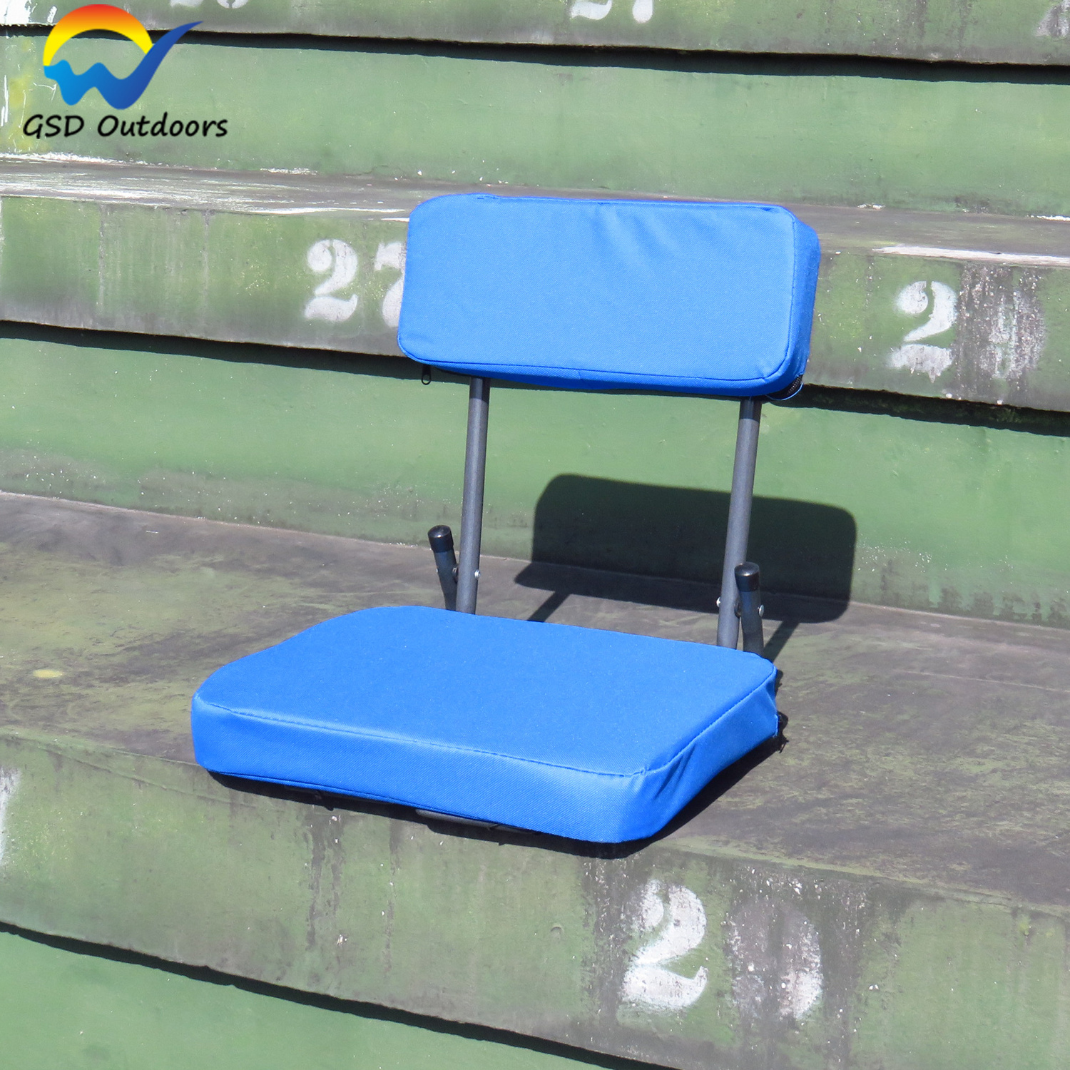 Foldable Portable Waterproof Stadium Seat Bleacher Chair Cushion Padded Sports Benches with Custom Logo Printed