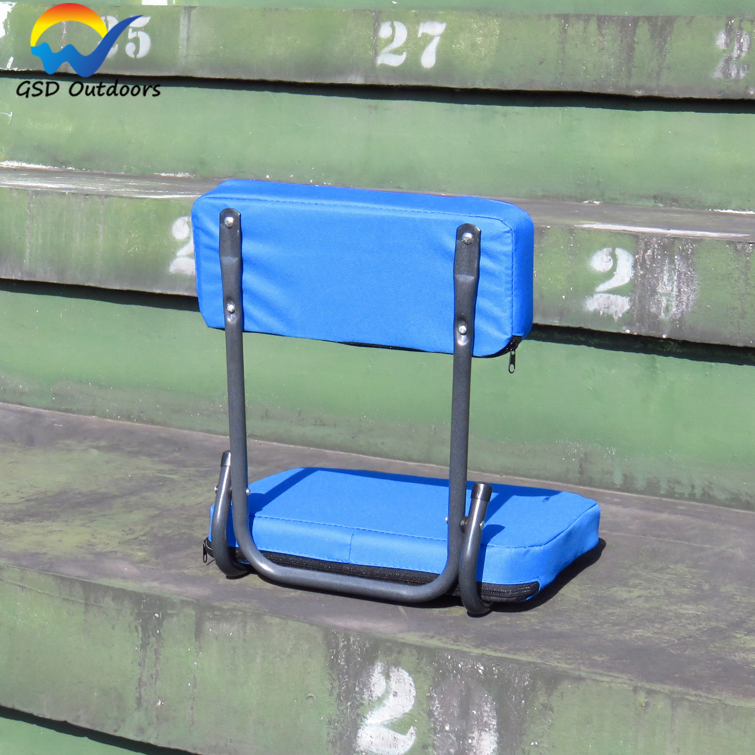 Foldable Portable Waterproof Stadium Seat Bleacher Chair Cushion Padded Sports Benches with Custom Logo Printed