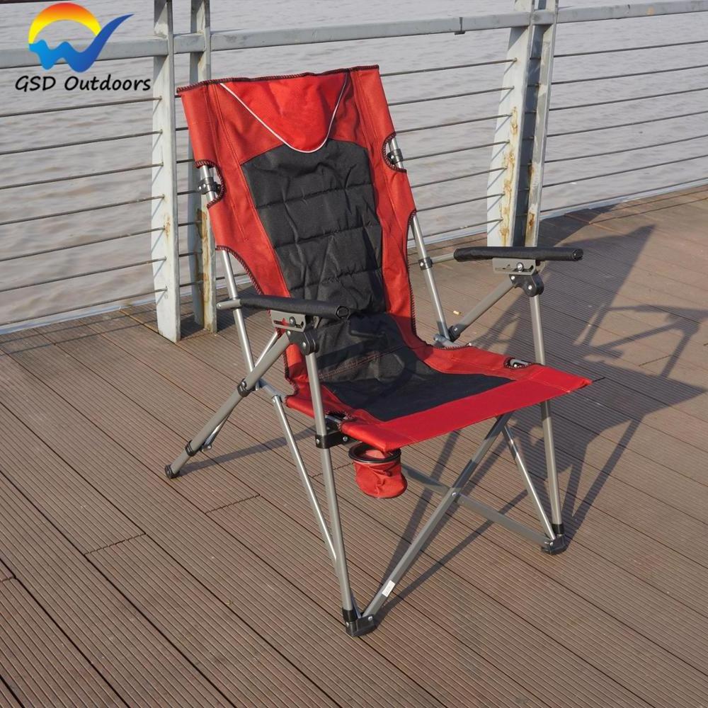 GSD Outdoor Folding Chair for Camping Beach Lounger Chair Adjustable Backrest Wholesale Heavy Duty Waterproof Reclining Chair