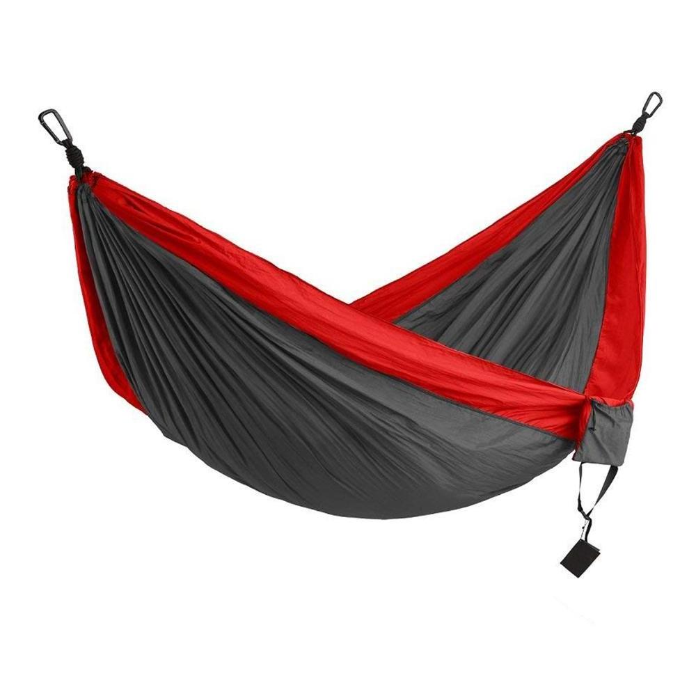 Nylon Camping Hammock Outdoor Double Person Travel Leisure Hammock Bed Ultralight Hammock Hanging Swing chair Bed