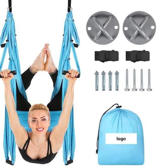 Aerial Yago Hammock 6 Handle Strap Premium Aerial Silk Hammock for Antigravity Inversion Exercises Ultralight Swing Hammock