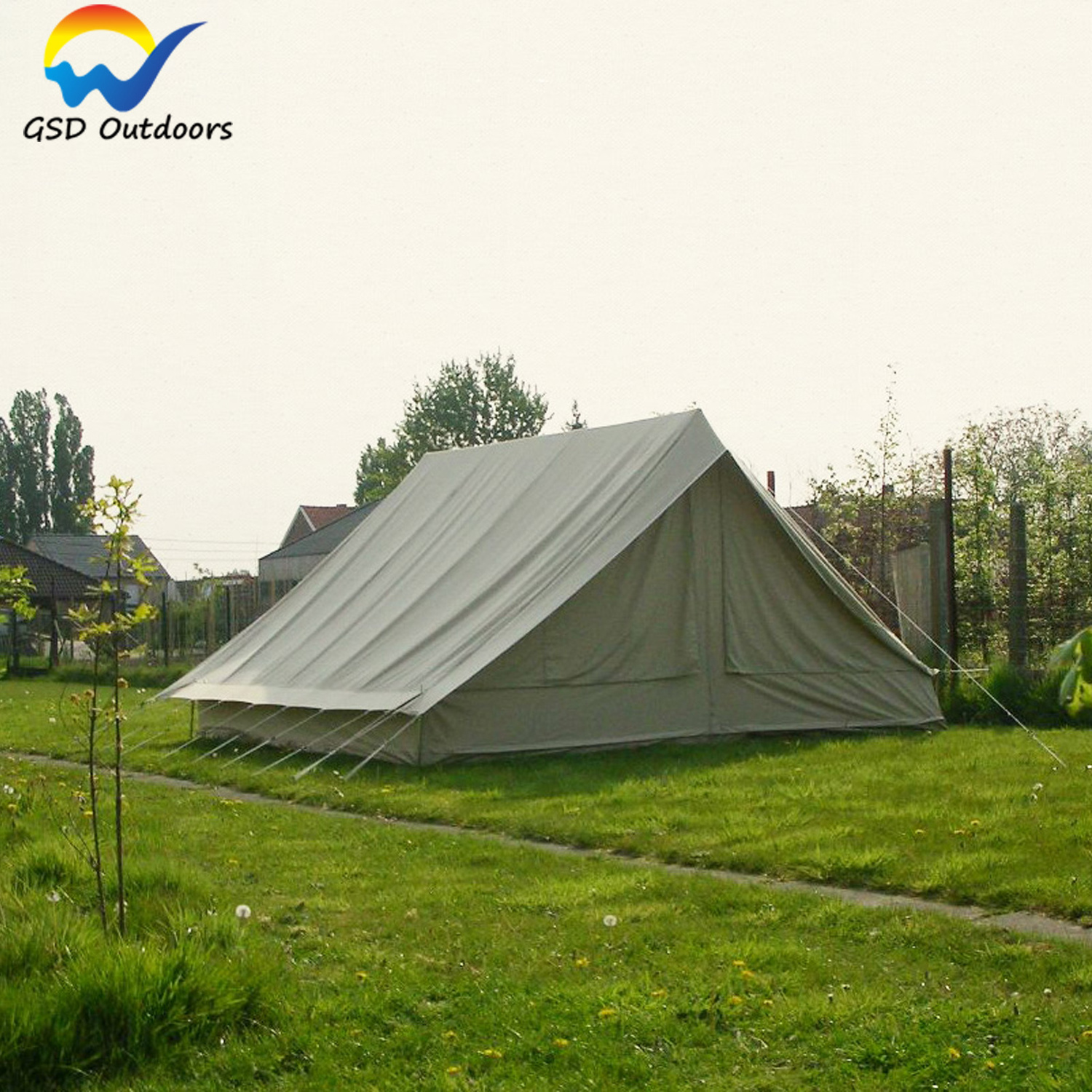 Outdoor Canvas Tent Yurt Safari Tent Waterproof Large Family Party Tent