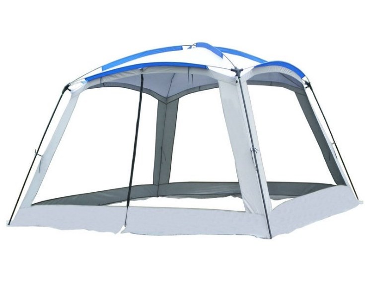 GSD Outdoors Camping Mesh Screen Tent Single Layer Family Beach Canopy Tent Shelter Gazebo Large Dome Tent