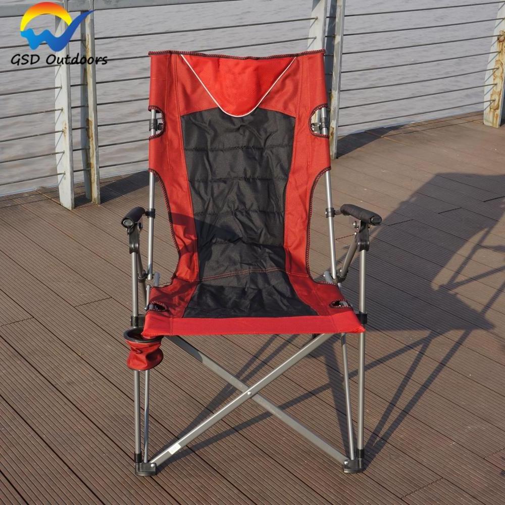 GSD Outdoor Folding Chair for Camping Beach Lounger Chair Adjustable Backrest Wholesale Heavy Duty Waterproof Reclining Chair