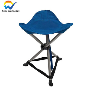 GSD Outdoor Folding Stool Slacker Chair Lightweight Foot Rest Seat for Camping Fishing Hiking Travel Beach Stool Chair