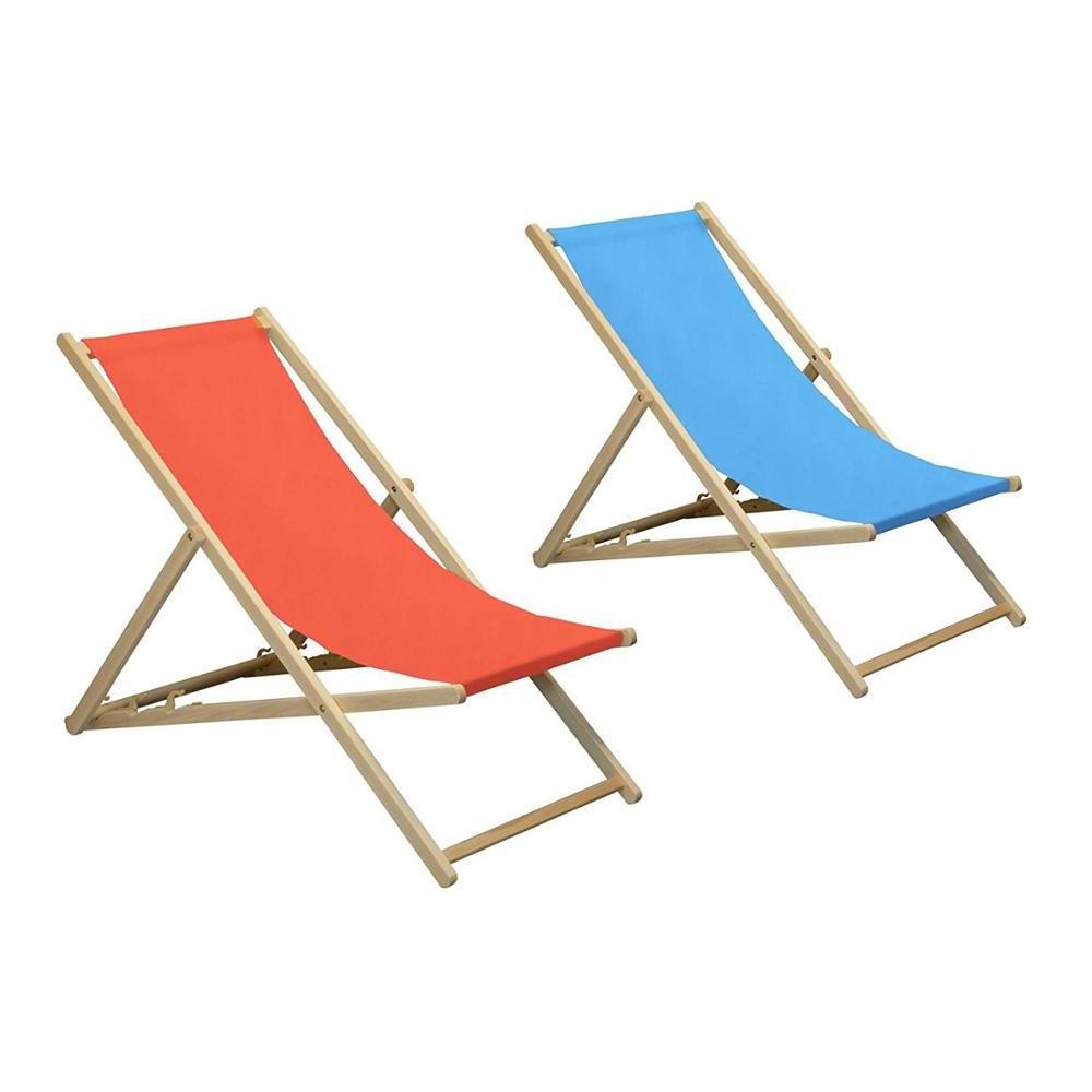 China Manufacturer Outdoor Folding Adjustable Beach Garden Wooden Deck Chairs Traditional Wood Beach Camping Chair