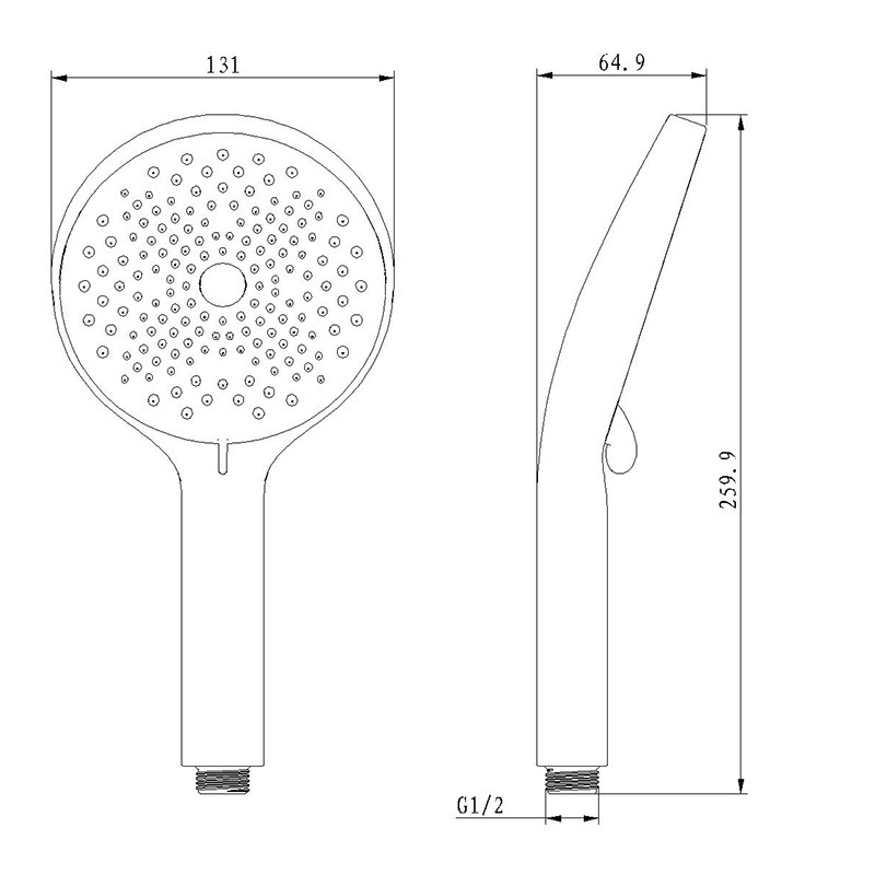 3 Functions Handheld Shower Head Set High Pressure High Flow Held Hand Shower Set With Hose and Bracket For Bathroom