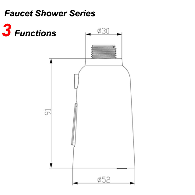 Pull Down Faucet Spray Head For Kitchen Sink Faucet Sprayer Head Nozzle Pull Out Hose Sprayer Replacement Part Faucet