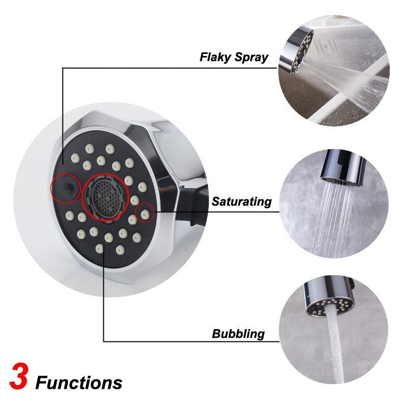 Sink Faucet Head Pull Down Kitchen Faucet Head Replacement Faucet Aerator Adapter