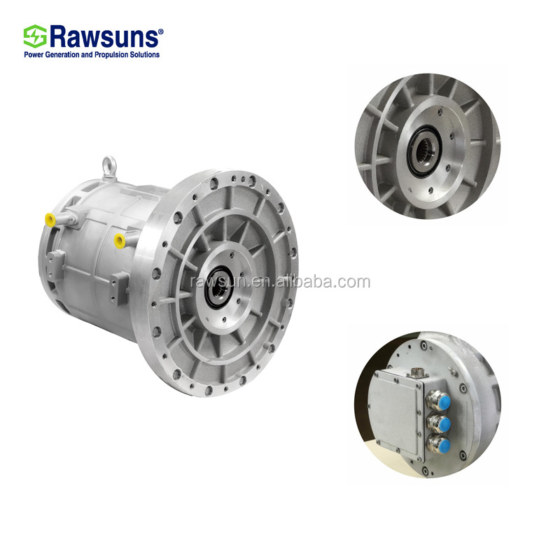 High efficient electric car motor with inverter 50Kw 80Kw PMSM 3phase auto traction motor for 5T truck