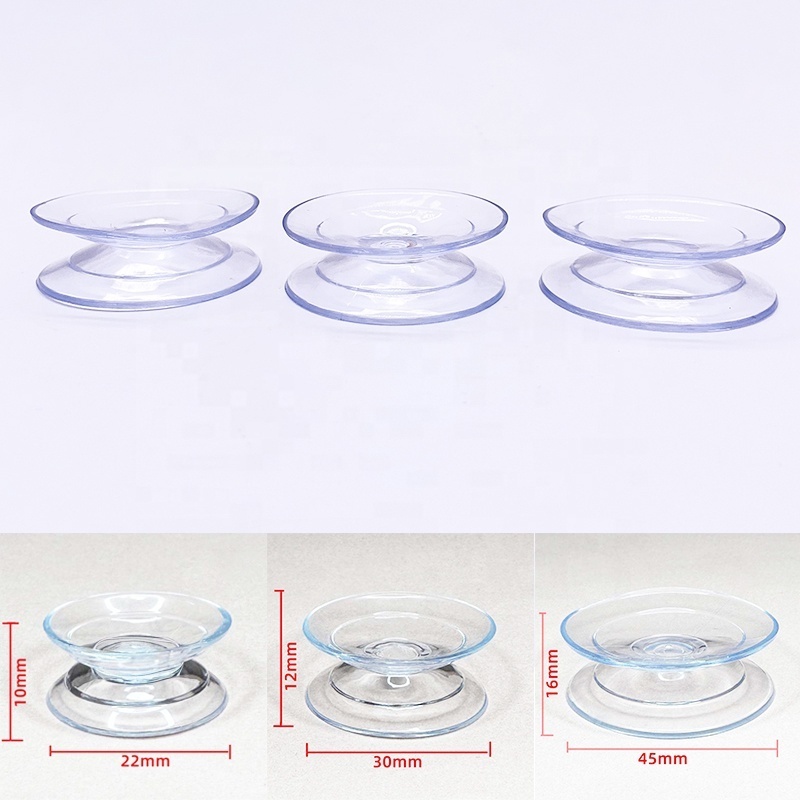 Glass Table Top Anti Slip Clear Double Sided Suction Cups /PVC Double Sided Suction Cup Sucker Pads for Glass