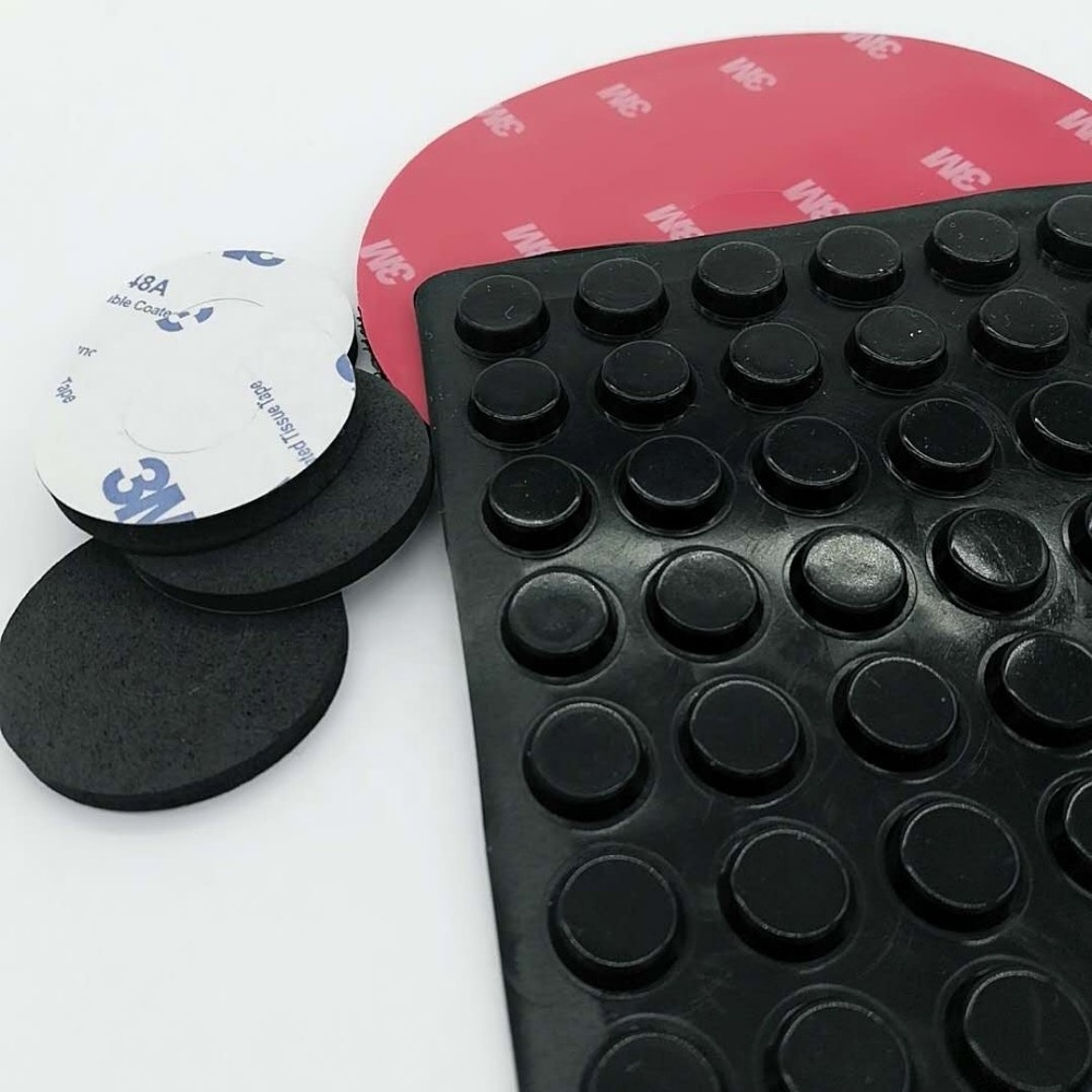 Bumper Tall Square Self Stick Bumpers Silicone Gasket Feet Adhesive Rubber Black Pure Gum Rubber Sheet and Fabric Round Moulding