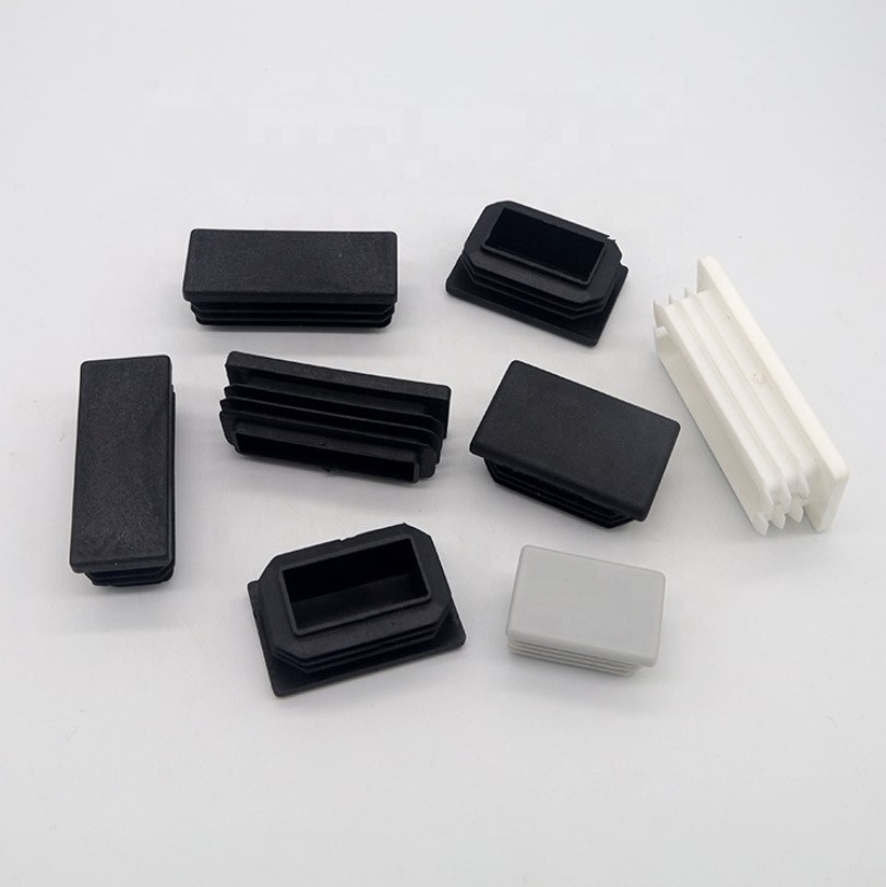 Square Tubing Black Plastic Plugs /Plastic Square Pipe End Caps Tubing Insert Plugs/furniture plastic end caps