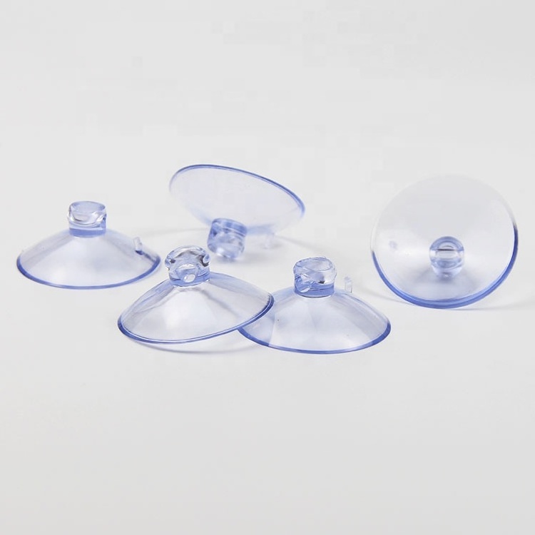 PVC Suction Cup with Top and Side Pilot Hole for Glass Table/Clear Bathroom Rubber Wall Window Glass Sucker Pads