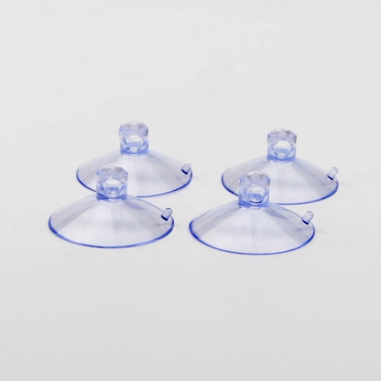 PVC Suction Cup with Top and Side Pilot Hole for Glass Table/Clear Bathroom Rubber Wall Window Glass Sucker Pads