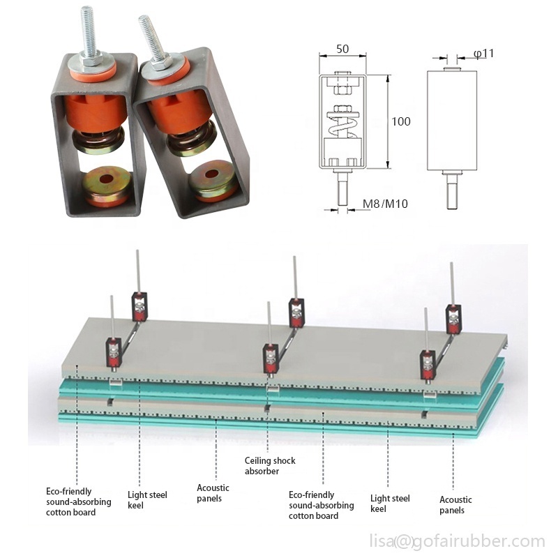 High Quality Spring Anti-vibration Ceiling Hanger /Anti Vibration Wall Brace /Acoustics Ceiling Shock Absorber for Soundproof