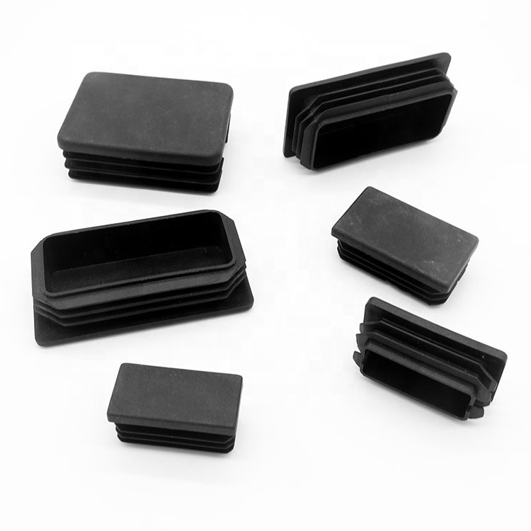 Square Tubing Black Plastic Plugs /Plastic Square Pipe End Caps Tubing Insert Plugs/furniture plastic end caps