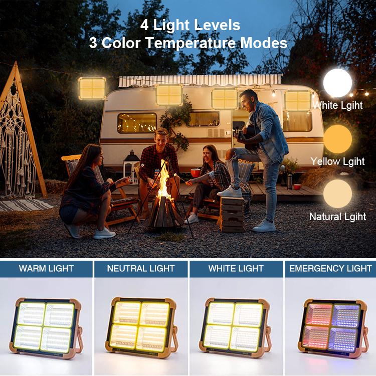 Hot Selling Flood Lamp High Power Multi-function Led Outdoor Retro Lantern Rechargeable Portable Camping Light