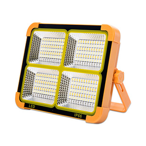 Emergency outdoor led solar light high-power ultra-bright waterproof portable multi-speed flash adjustable lighting flood light