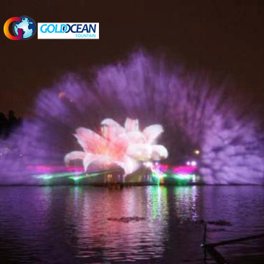 FREE DESIGN Large Floating Water Show Water Screen Movie on Lake