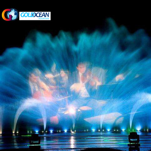 FREE DESIGN Large Floating Water Show Water Screen Movie on Lake