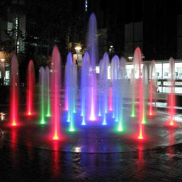 FREE DESIGN Funny Musical Dancing Dry Floor Fountain with LED Lights