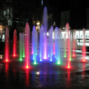 FREE DESIGN Funny Musical Dancing Dry Floor Fountain with LED Lights