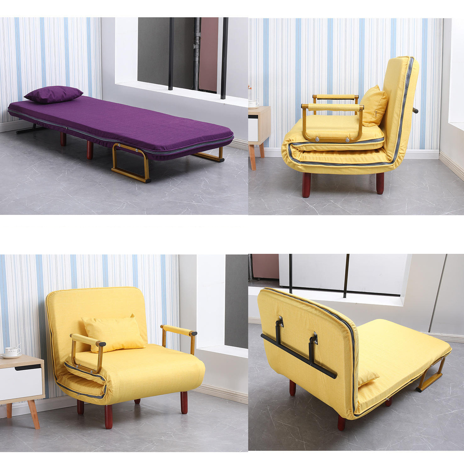 Sofa Cama Plegable Multifuncional Couch Italian 1 Seater Living Room Sofas Nordic Set Furniture Pull Out Folding Sofa Bed