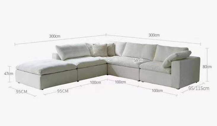 Velvet Couch Home Set Modern Classic Nordic Puffy Sitting Room Furniture Living New Leather Fabric L Shape Sofa