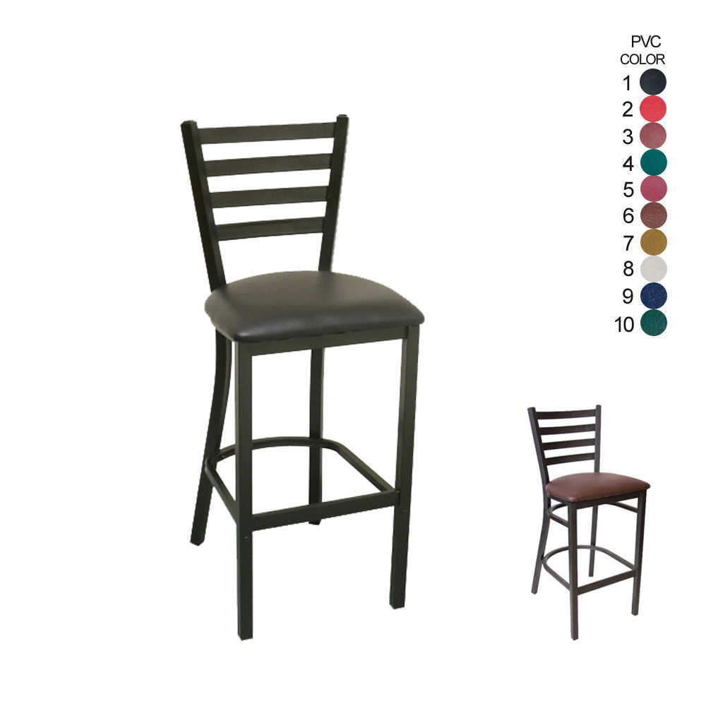 Modern Fast Food Restaurant Industrial Table And Black Gold Dining Leather Metal High Chair Bar Stool