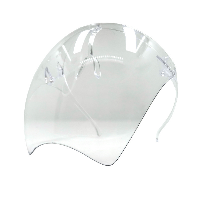 Multicolor Comfortable Transparent Anti Spittle Dust Reusable Protective Visor Plastic polycarbonate Face Shield Glasses