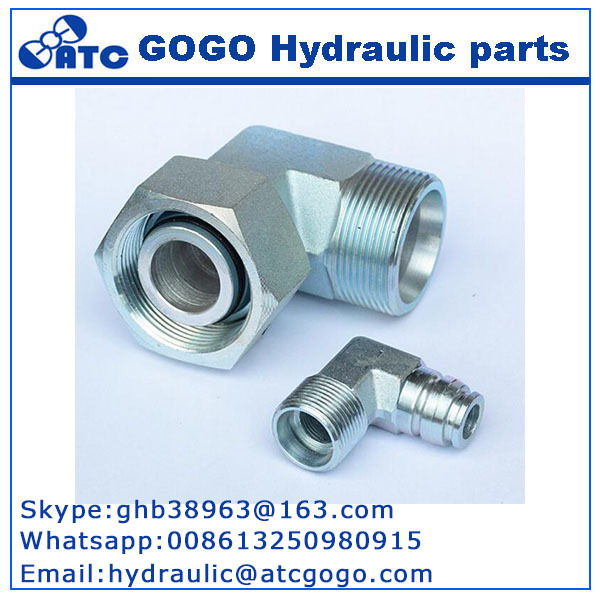 2C9, 2D9, Reducer Tube Adapter With Swivel Nut Elbow hydraulic Fitting