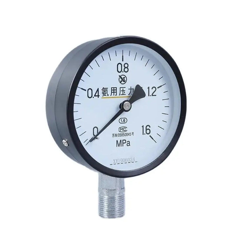 -0.1-2.4 MPa pressure gauge YA150 pressure gauge for ammonia Diameter 150mm M20*1.5 thread manometer pressure gauge