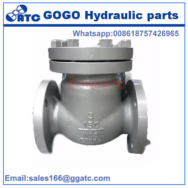 H44H-150LB Cast steel Check Valve Steam flange swing