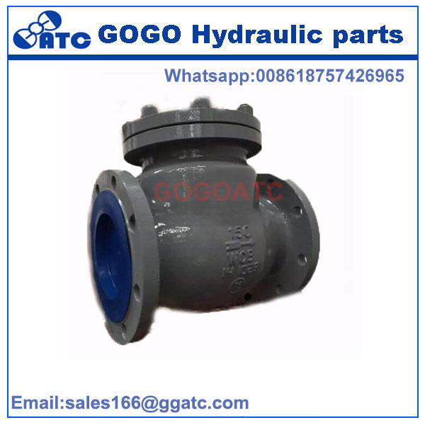 H44H-150LB Cast steel Check Valve Steam flange swing